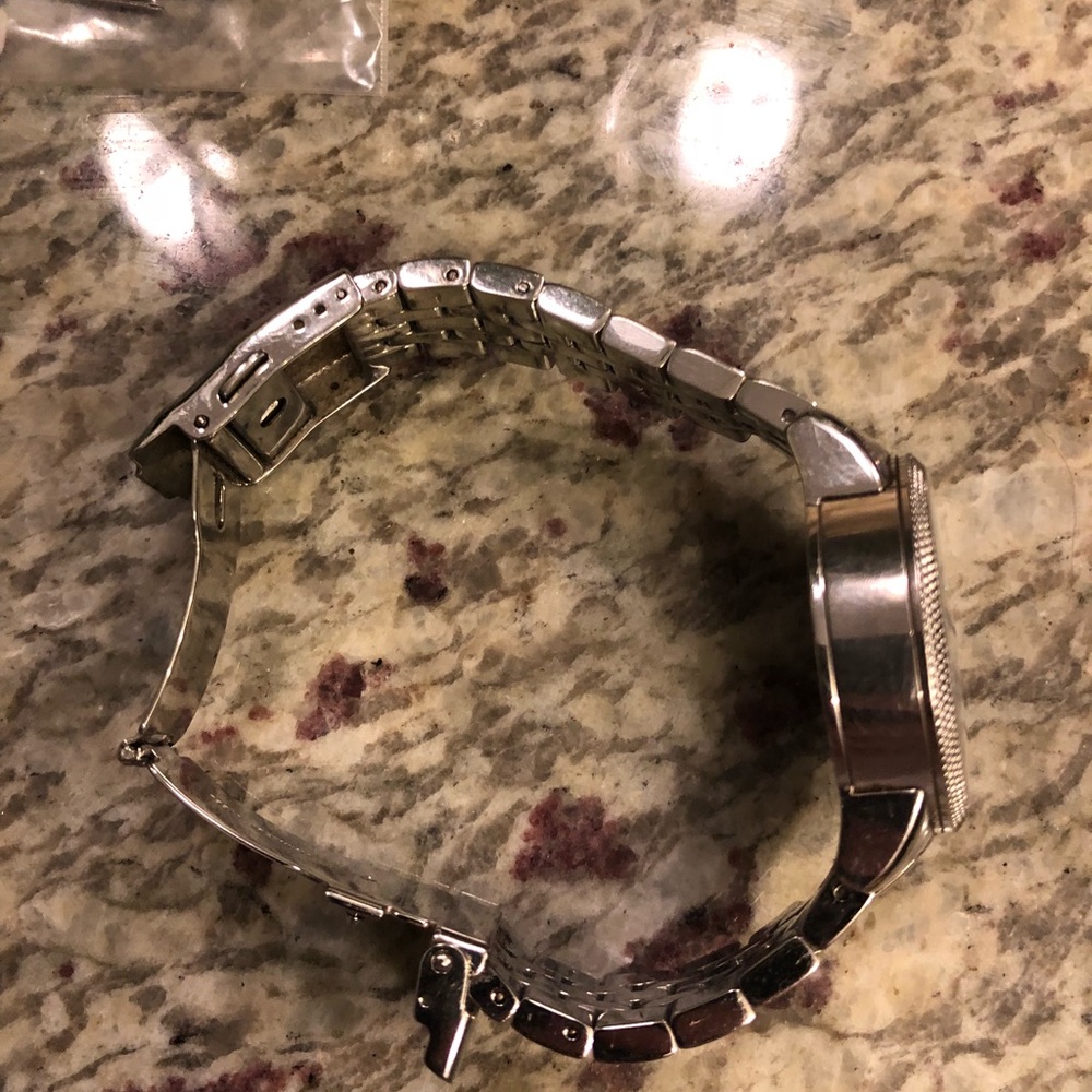 Michael Kors Women’s Silver Watch w/ Opal Face - Picture 4 of 5